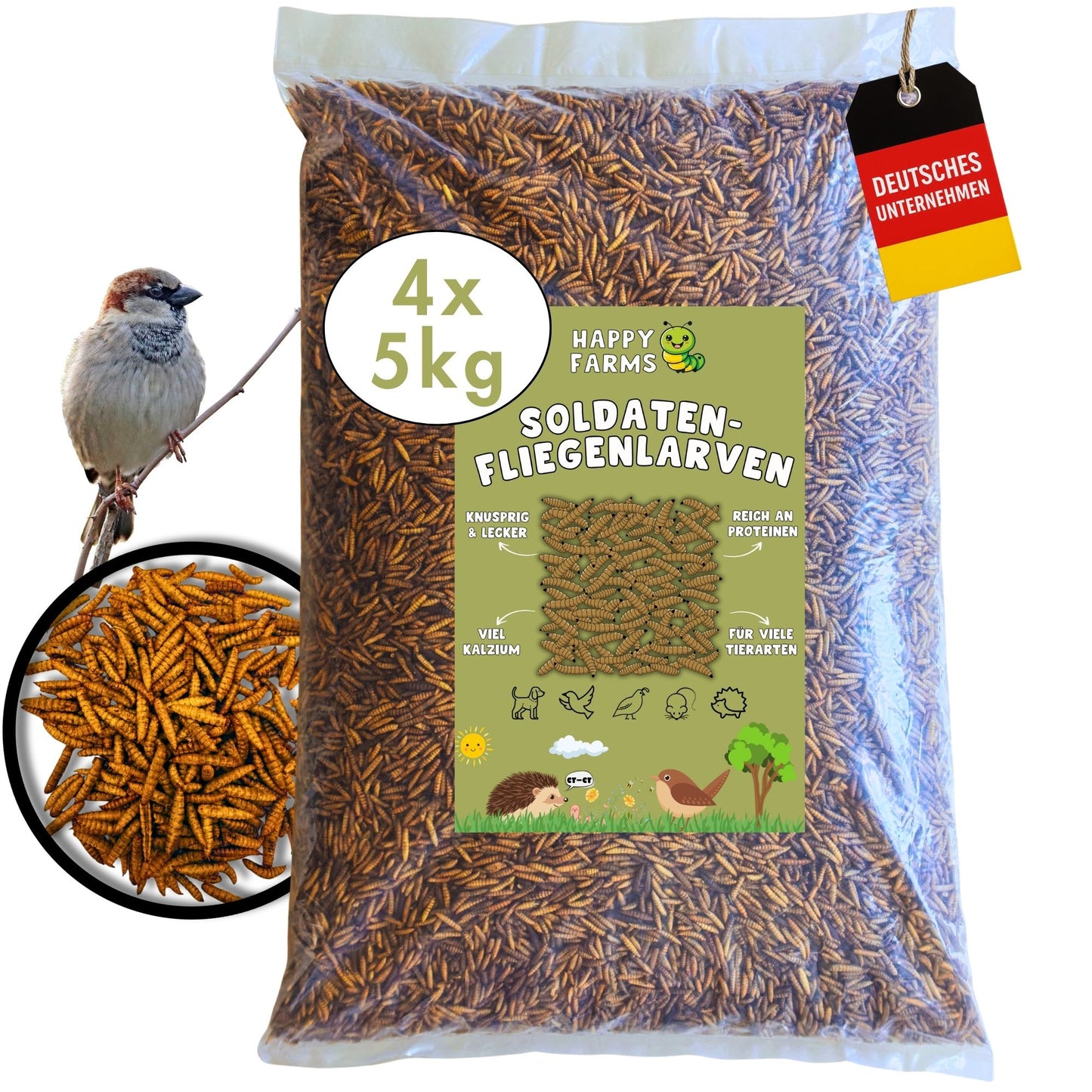 Soldatenfliegenlarven getrocknet